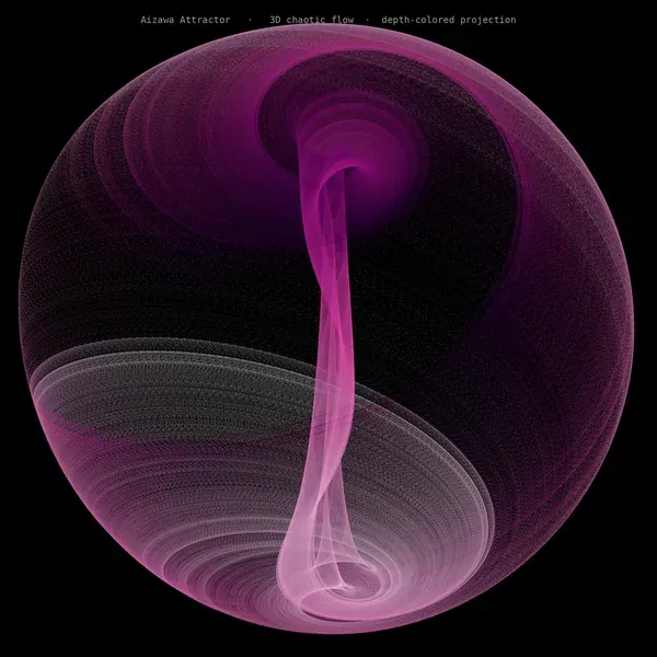 Aizawa Hourglass — generative mathematical art